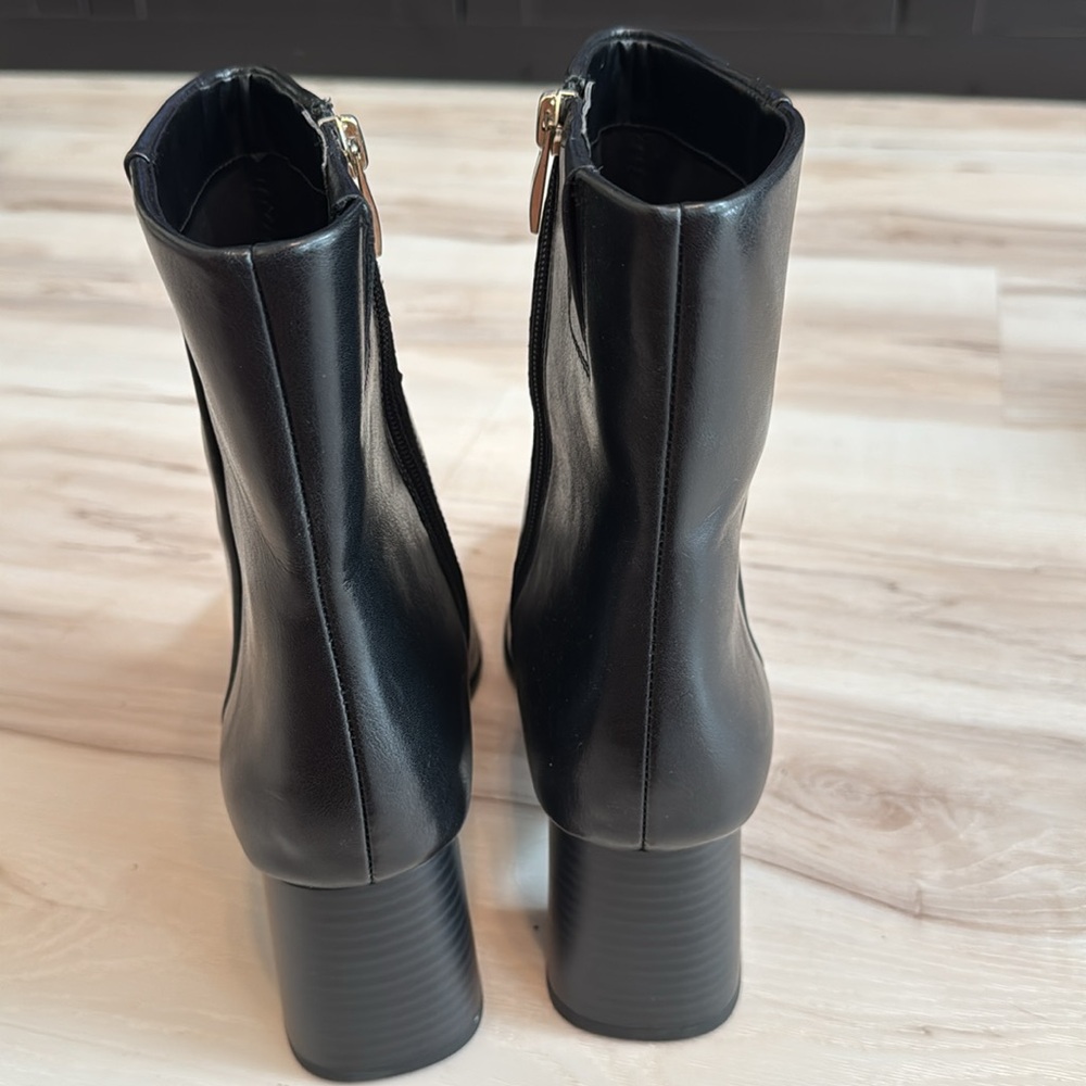 NORDSTROM RACK Normandy Block Heel Bootie In Black - Picture 6 of 9